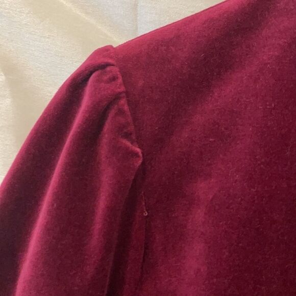 RedHotJean velvet jacket dark raspberry blazer - Picture 13 of 16